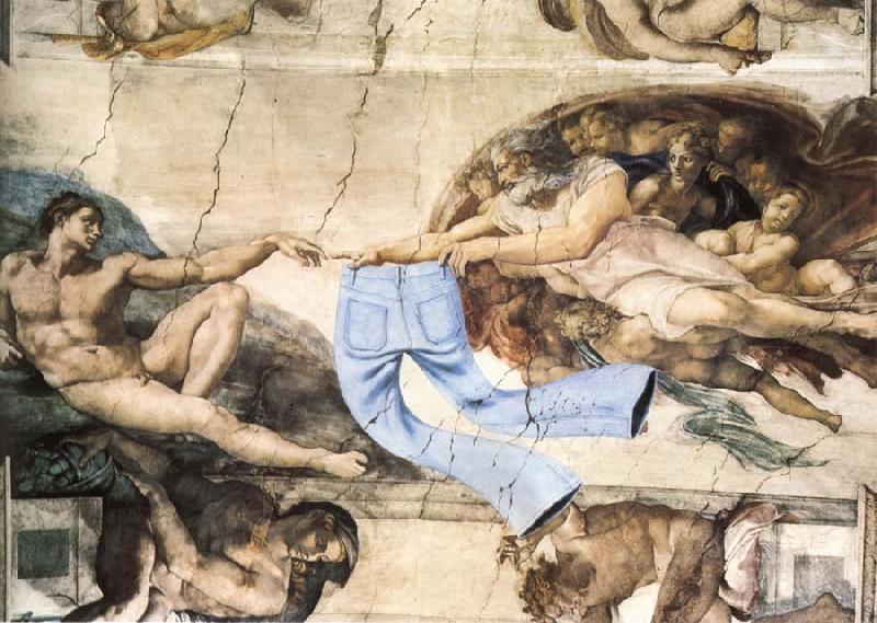 Michelangelo Buonarroti Adams Creation oil painting image